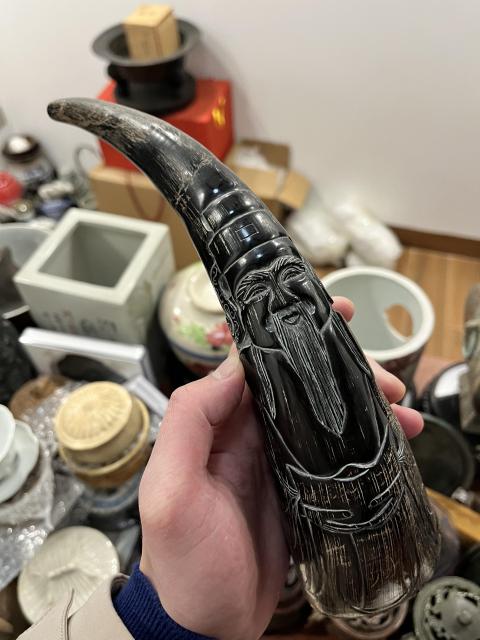 古玩雜項**雕財神擺件拍賣,當前價格999元