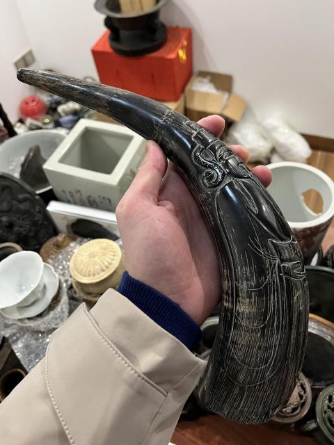 古玩雜項**雕財神擺件拍賣,當前價格999元