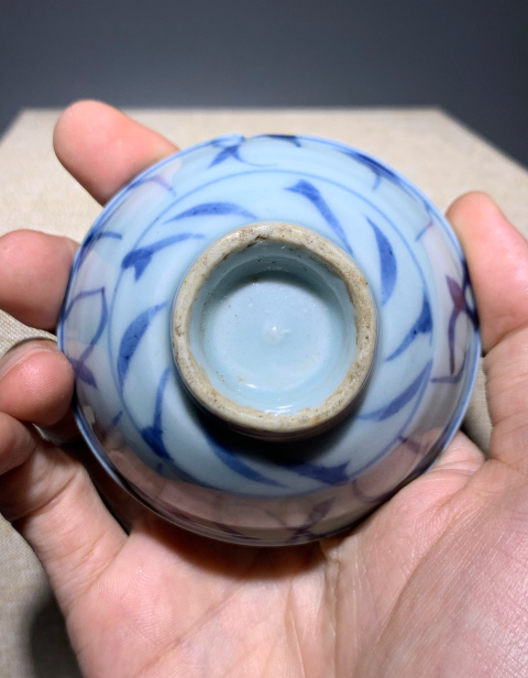 古玩陶瓷青花花卉紋杯拍賣，當前價格900元