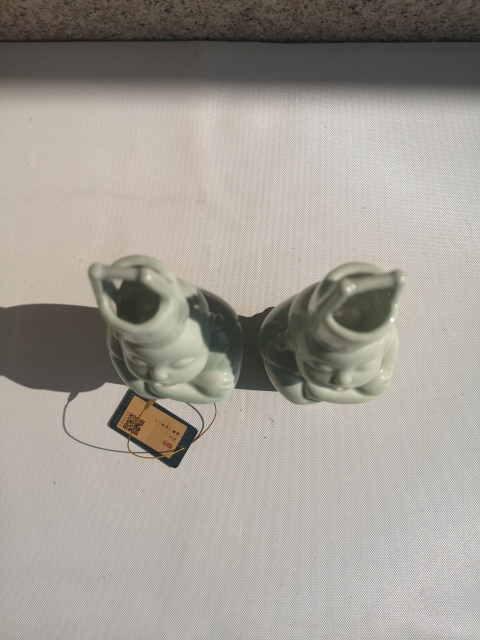 古玩陶瓷出口創(chuàng)匯期和尚瓷塑拍賣(mài)，當(dāng)前價(jià)格398元