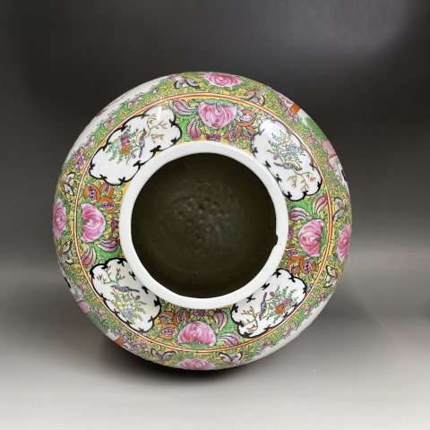 古玩陶瓷出口創(chuàng)匯期益謙堂龍年制款廣彩罐拍賣，當(dāng)前價(jià)格460元