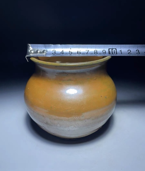古玩陶瓷明代?紫金釉渣斗拍賣,當前價格2600元