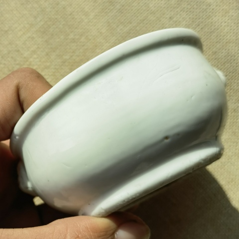 古玩陶瓷清：德化窯雙鋪首香爐（文物商店庫出）拍賣，當前價格2200元