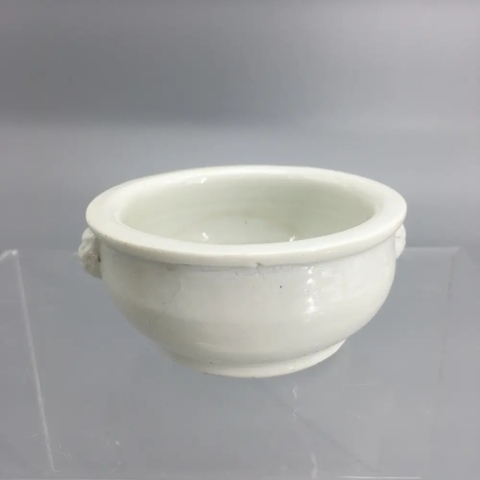 古玩陶瓷清：德化窯雙鋪首香爐（文物商店庫出）拍賣，當前價格2200元