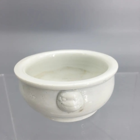 古玩陶瓷清：德化窯雙鋪首香爐（文物商店庫出）拍賣，當前價格2200元