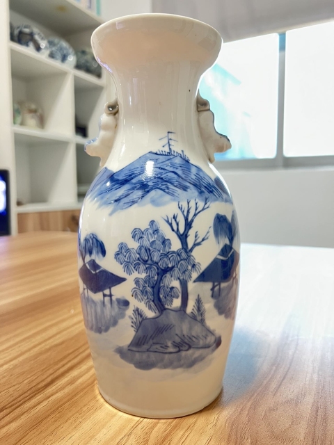 中国 清時代獅子紋天字小壺 清代青花狮子纹- 抖音