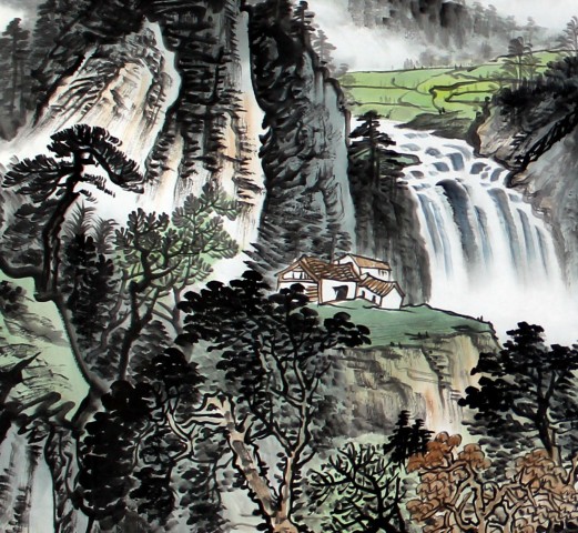 古玩字畫周秋宏【福山秀水】拍賣，當前價格0元