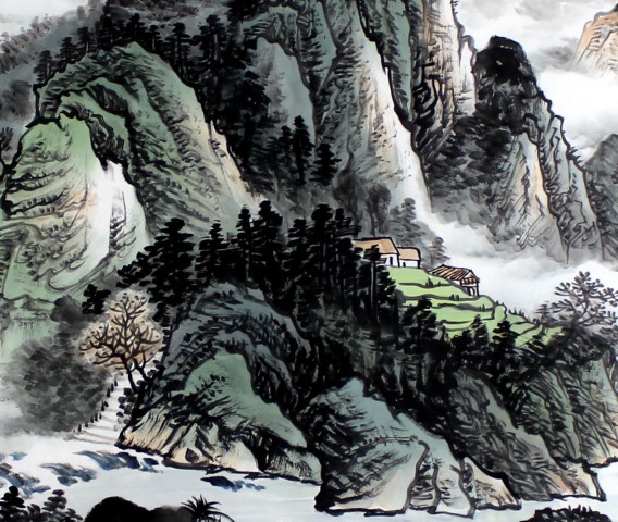 古玩字畫周秋宏【福山秀水】拍賣，當前價格0元