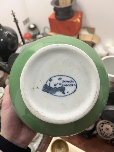 古玩陶瓷解放初期綠釉香爐拍賣，當前價格199元