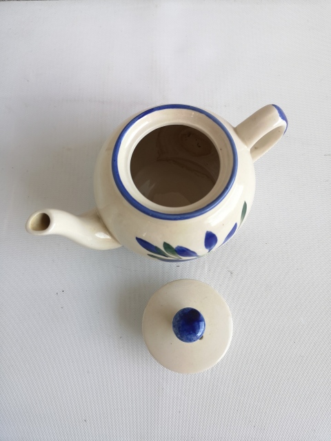 古玩陶瓷上世紀晚期花卉紋執壺拍賣,當前價格260元