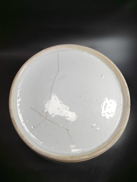 古玩陶瓷清道光青花麒麟送子圖罐拍賣，當前價格1888元