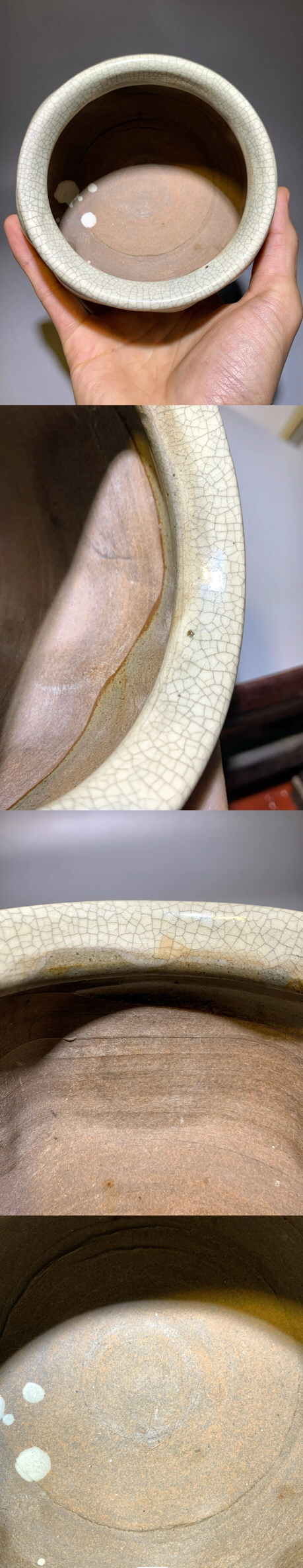 古玩陶瓷鳳溪窯瓜棱哥釉香爐拍賣，當前價格2888元