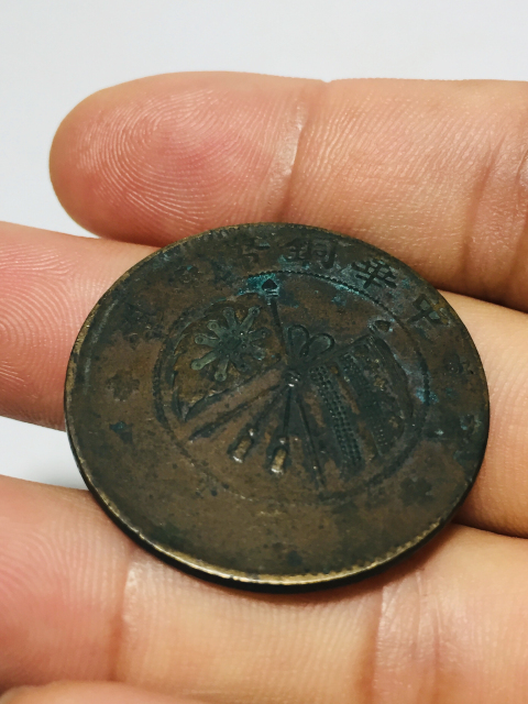 古玩錢幣中華銅幣貳拾文拍賣,當前價格199元