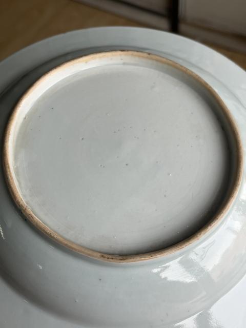 古玩陶瓷清代雍正至乾隆花卉紋粉彩盤拍賣，當(dāng)前價(jià)格1800元
