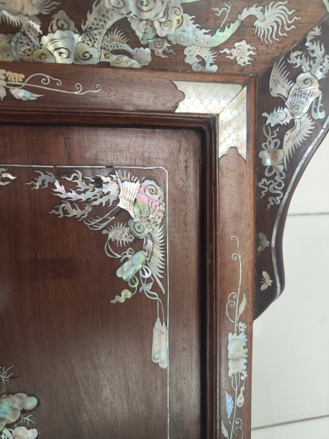 古玩雜項(xiàng)螺鈿座屏拍賣(mài),當(dāng)前價(jià)格6800元