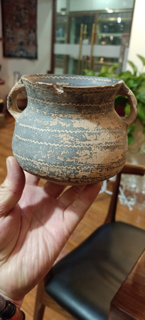 古玩陶瓷彩繪陶罐拍賣,當前價格2588元