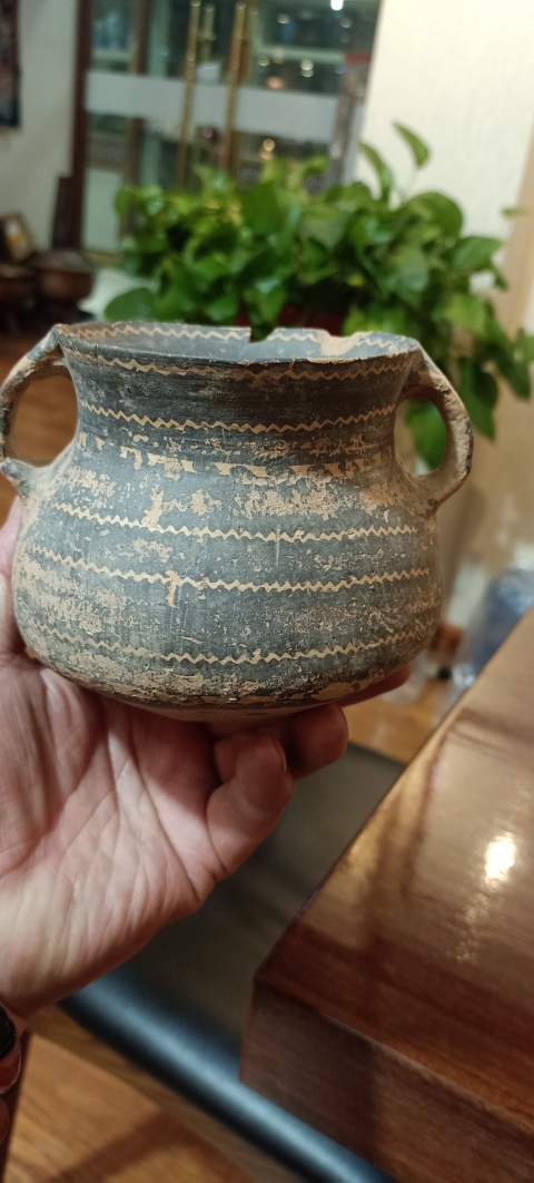 古玩陶瓷彩繪陶罐拍賣,當前價格2588元