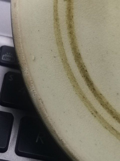 古玩陶瓷磁州窯白釉黑字盤拍賣，當前價格1666元