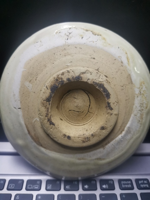 古玩陶瓷磁州窯白釉黑字盤拍賣，當前價格1666元