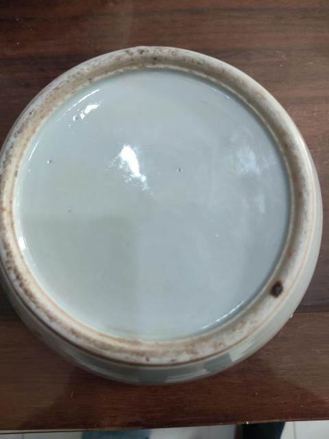 古玩陶瓷民國花卉紋彩繪四系粥罐拍賣,當前價格480元