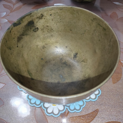 古玩銅器清晚，銅缽拍賣，當前價格488元