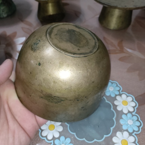 古玩銅器清晚，銅缽拍賣，當前價格488元