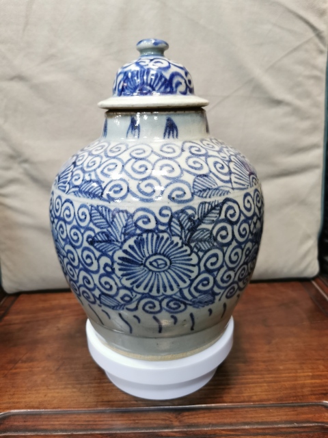 古玩陶瓷青花罐拍賣,當前價格7000元