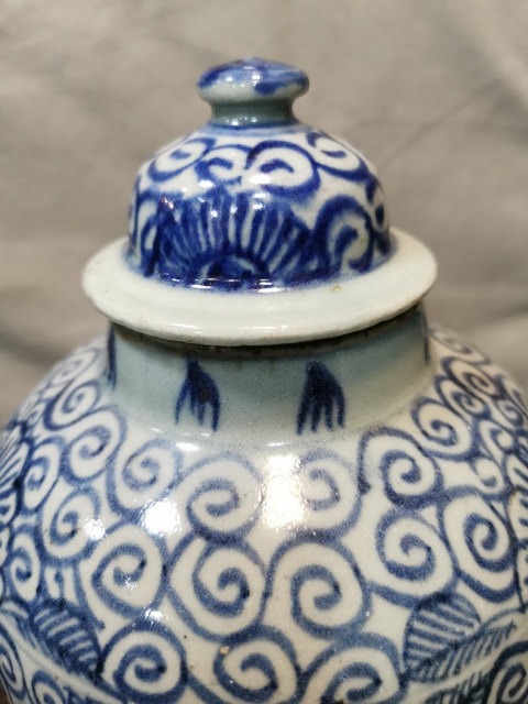古玩陶瓷青花罐拍賣,當前價格7000元
