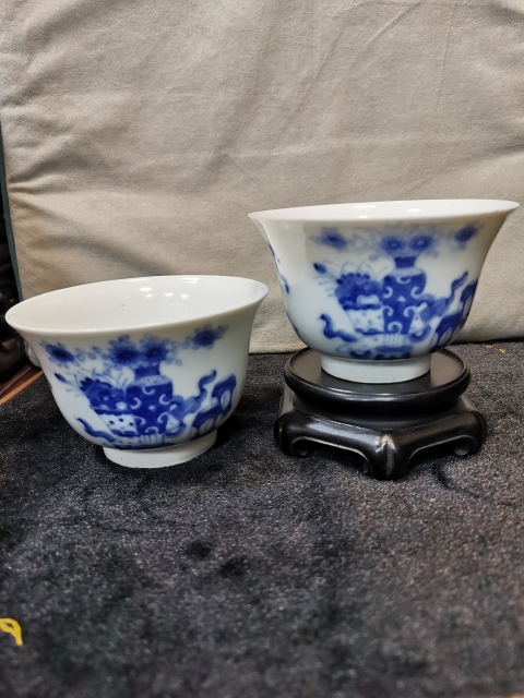 古玩陶瓷青花杯拍賣,當(dāng)前價格5000元