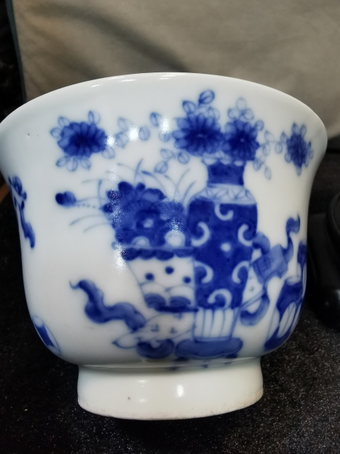 古玩陶瓷青花杯拍賣,當(dāng)前價格5000元