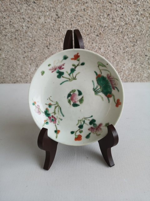 古玩陶瓷民國(guó)四季花卉紋粉彩盤(pán)拍賣(mài),當(dāng)前價(jià)格222元