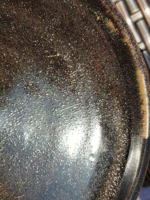 古玩陶瓷金代。耀州窯窯變醬釉大碗拍賣，當(dāng)前價格4888元