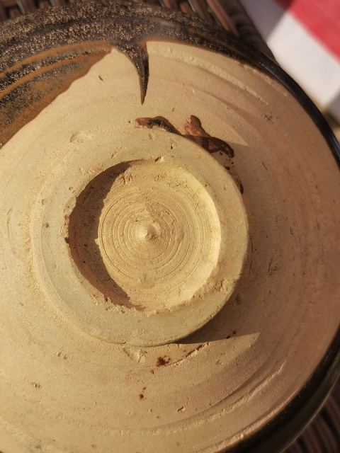 古玩陶瓷金代。耀州窯窯變醬釉大碗拍賣，當(dāng)前價格4888元