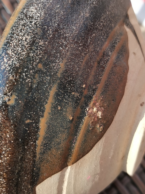 古玩陶瓷金代。耀州窯窯變醬釉大碗拍賣，當(dāng)前價格4888元