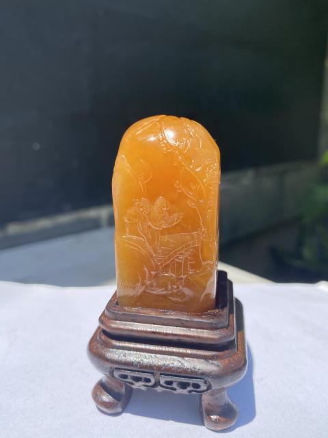 古玩雜項壽山坑頭田石印章拍賣，當前價格3200元