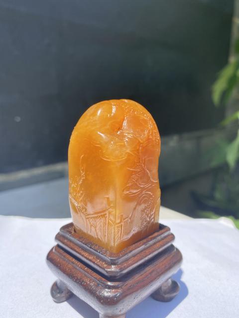 古玩雜項壽山坑頭田石印章拍賣，當前價格3200元