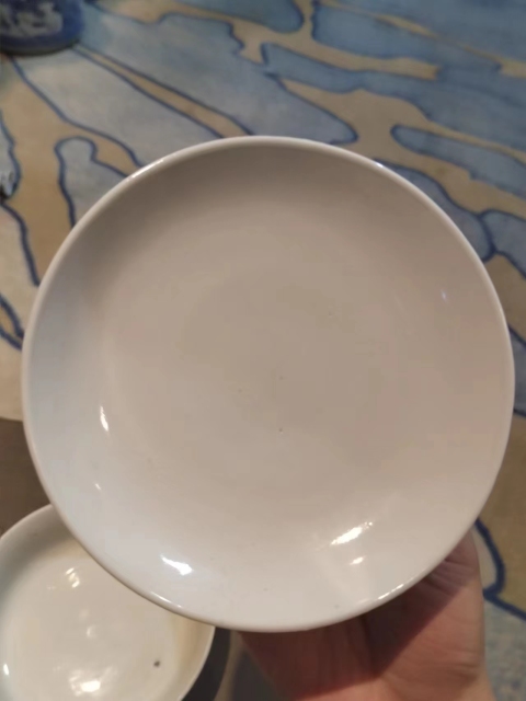 古玩陶瓷晚清錦堂發記款文字青花蓋碗拍賣，當前價格6666元