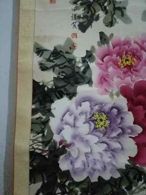 古玩字畫花開富貴拍賣,當前價格600元