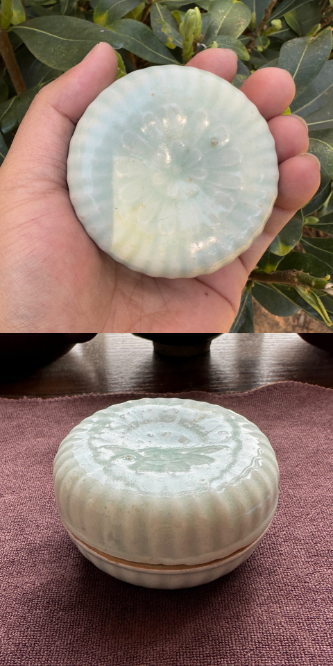 古玩陶瓷湖田窯影青釉印菊瓣紋粉盒拍賣,當(dāng)前價(jià)格8000元