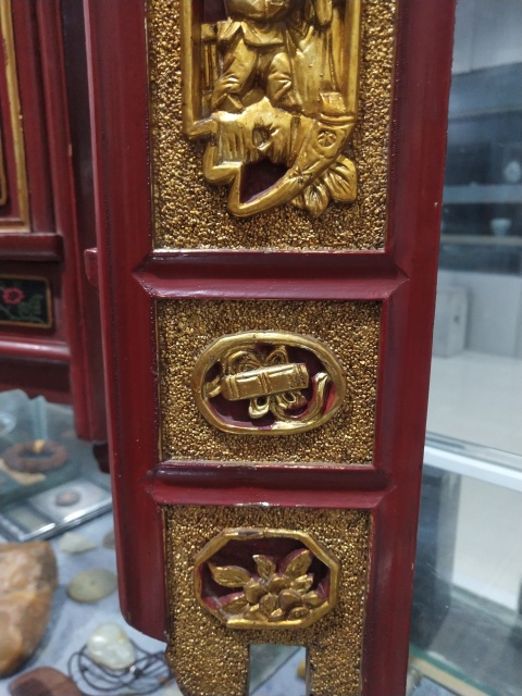 古玩雜項清代精美木雕佛龕一對拍賣,當前價格1288元
