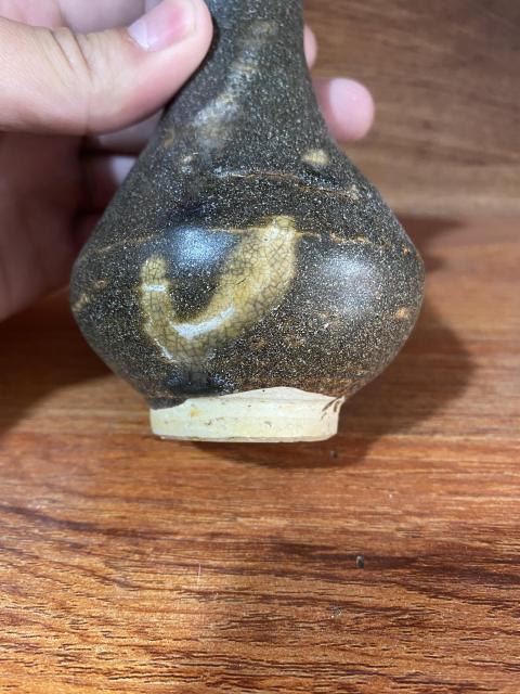古玩陶瓷元代褐釉撇口瓶拍賣，當(dāng)前價格5000元