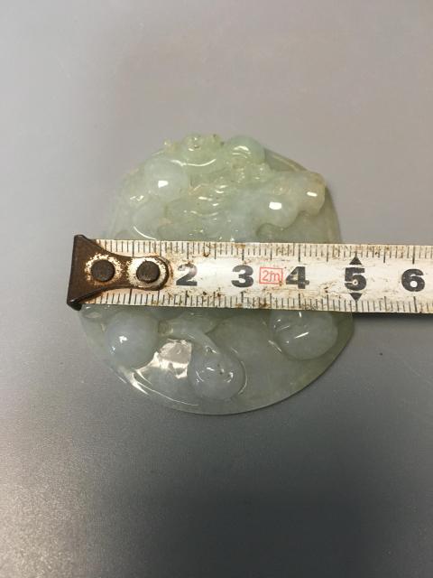 古玩玉器【A貨翡翠】天然翡翠馬上封侯拍賣，當前價格1800元
