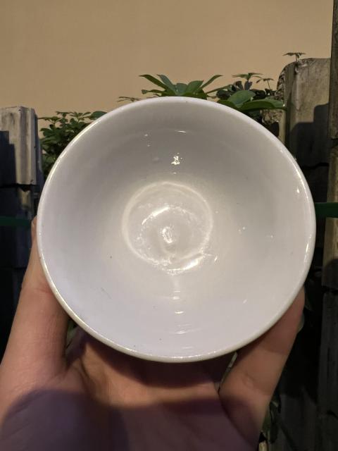 古玩陶瓷晚清民國白釉杯拍賣,當(dāng)前價(jià)格800元