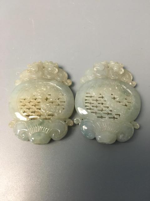 古玩玉器【A貨翡翠】天然翡翠“福如意”香囊拍賣,當前價格200元