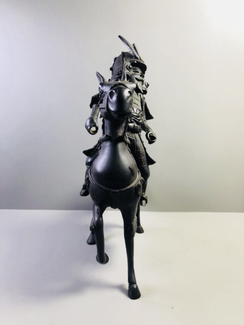 古玩雜項武士騎馬擺件拍賣，當前價格1999元