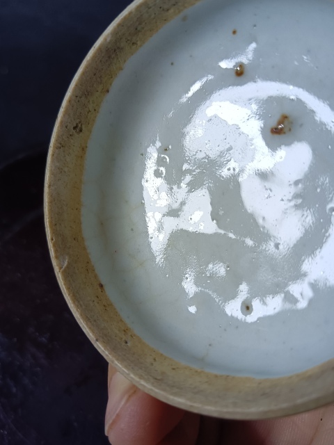 古玩陶瓷民國囍字粉彩蝴蝶戀花粉盒拍賣,當前價格850元