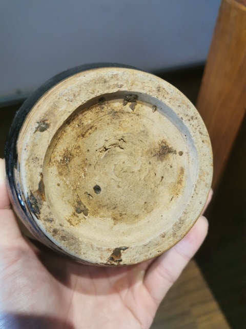 古玩陶瓷明清?黑釉雙系流口壺拍賣,當(dāng)前價格777元