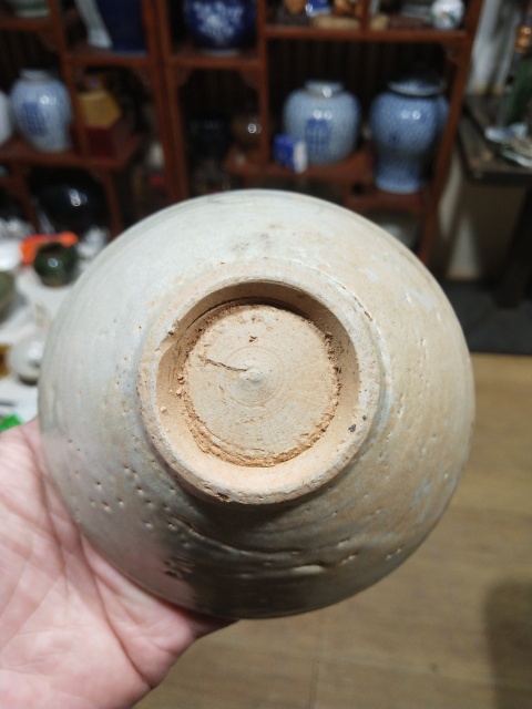 古玩陶瓷明代正德海水法螺紋青花碗拍賣,當前價格298元