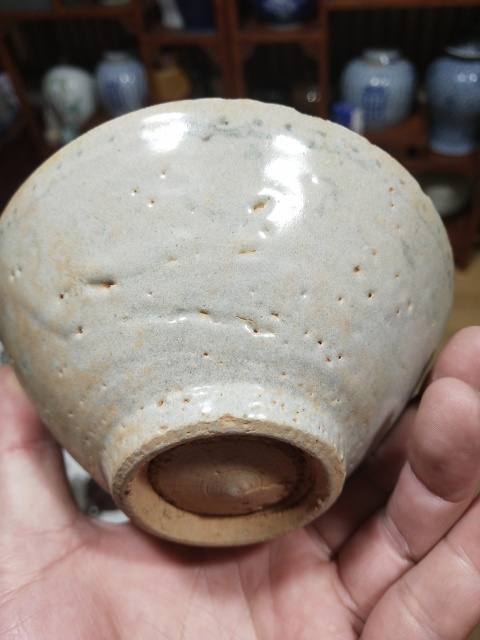古玩陶瓷明代正德海水法螺紋青花碗拍賣,當前價格298元