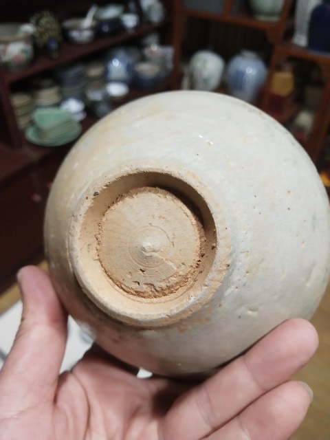 古玩陶瓷明代正德海水法螺紋青花碗拍賣,當前價格298元